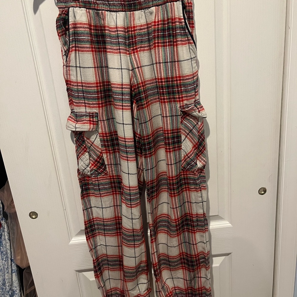 Aerie Plaid Flannel Jogger Pants | XXS